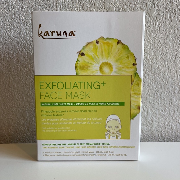 NEW Karuna Exfoliating + Face Mask Sheet Masks - Picture 1 of 3